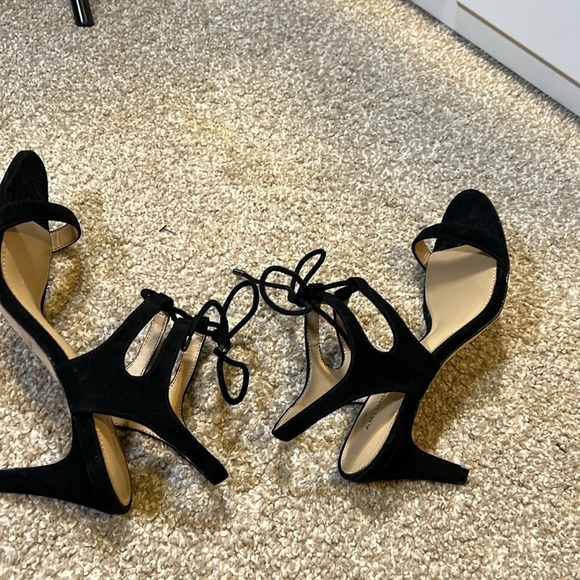 Antonio Melani black suede lace heels - Picture 9 of 9